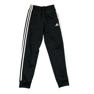 Adidas Youth Jogger Boys Medium (10/12) Black Embroidered Pull On
